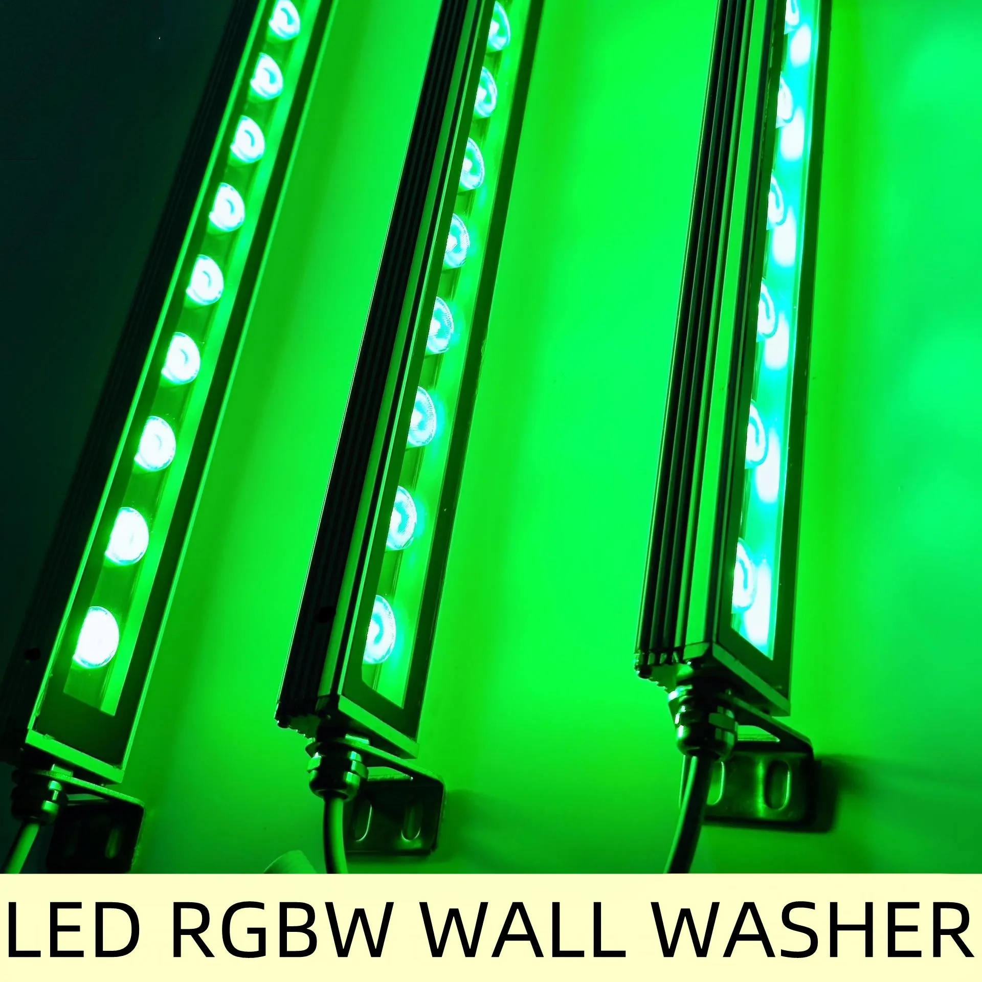 12'' Long RGBW SMD5050 18W 24V LED Wall Washer Light, Tempering Glass Cover IP67 Waterproof Grade,Energy Saving Linear LED Strip Light for Bridge, Hotel, Mega Bar Christmas Advertising Boards, Billboard,Building Commercial Lighting