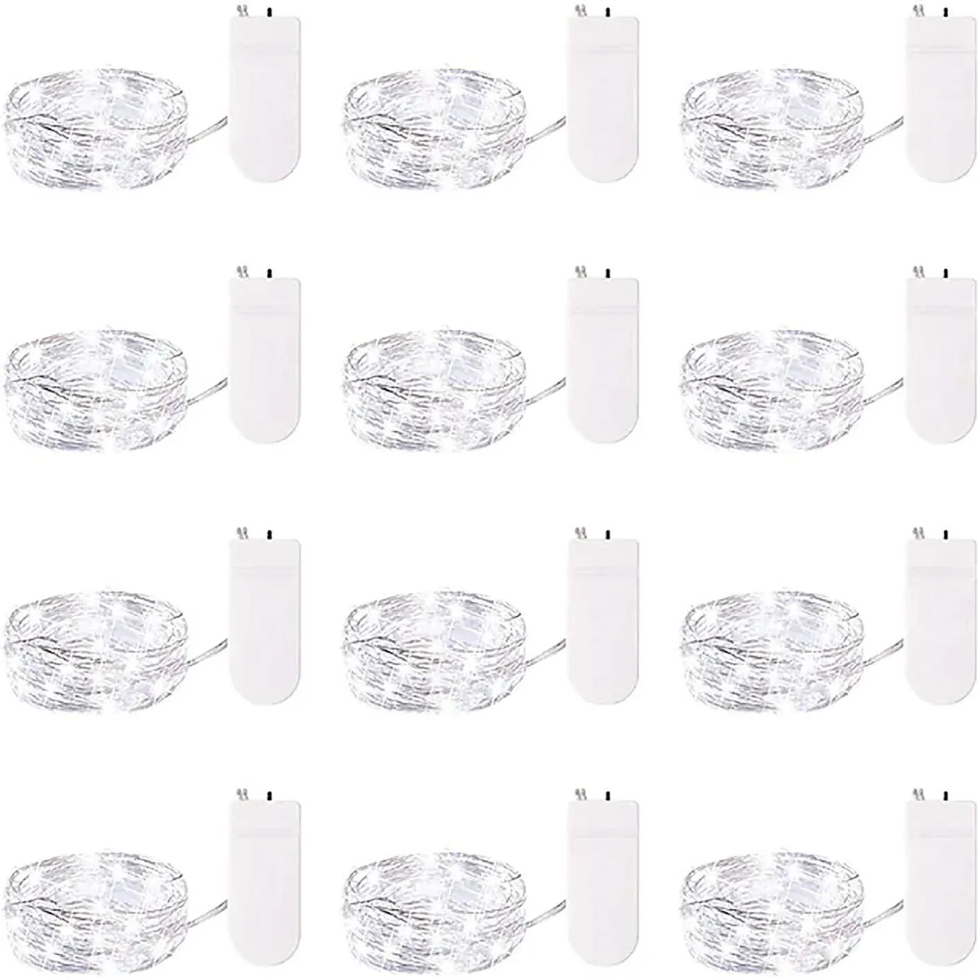 12-Pack: Led Fairy Lights Battery Operated String Lights