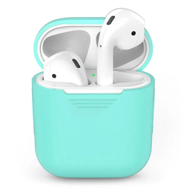 1PCS TPU Silicone Bluetooth Wireless Earphone Case For AirPods Protective Cover Skin Accessories for Apple Airpods Charging Box