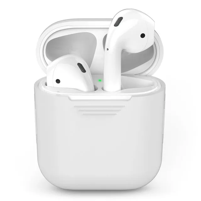 1PCS TPU Silicone Bluetooth Wireless Earphone Case For AirPods Protective Cover Skin Accessories for Apple Airpods Charging Box