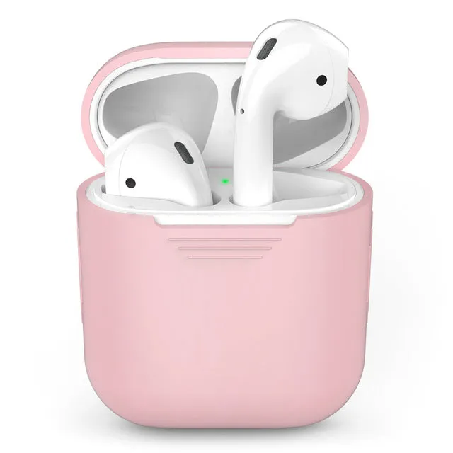 1PCS TPU Silicone Bluetooth Wireless Earphone Case For AirPods Protective Cover Skin Accessories for Apple Airpods Charging Box