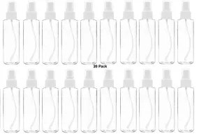 20 pack 60ml 2OZ Extra Fine Mist Mini Spray Bottles with Atomizer Pumps- for Essential Oils Travel Perfume Bulk Portable Makeup PP/PET Refillable Plastic