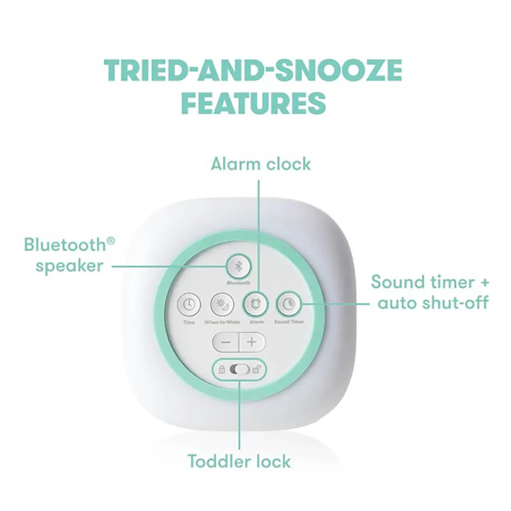 3-In-1 Sound Machine   When-To-Wake Clock   Nightlight