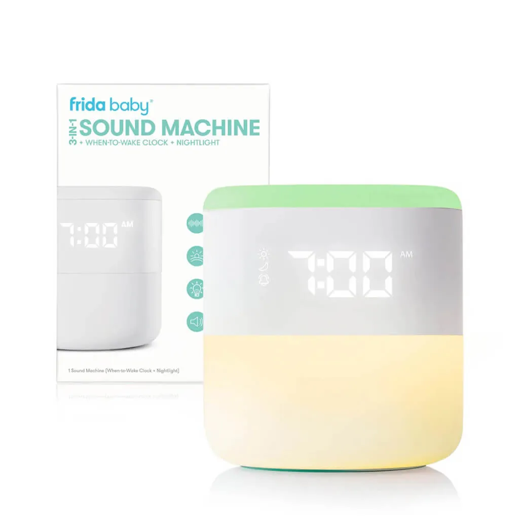 3-In-1 Sound Machine   When-To-Wake Clock   Nightlight