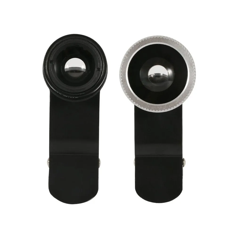 3-in-1 Wide Angle Macro Fisheye Lens Camera Kits Mobile Phone Fish Eye Lenses with Clip 0.67x for iPhone Samsung All Cell Phones