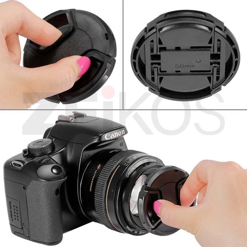 52mm Plastic Snap-On Lens Cap