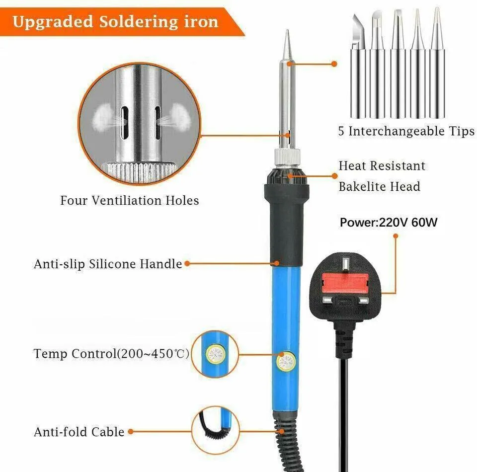 60W Soldering Iron Kit