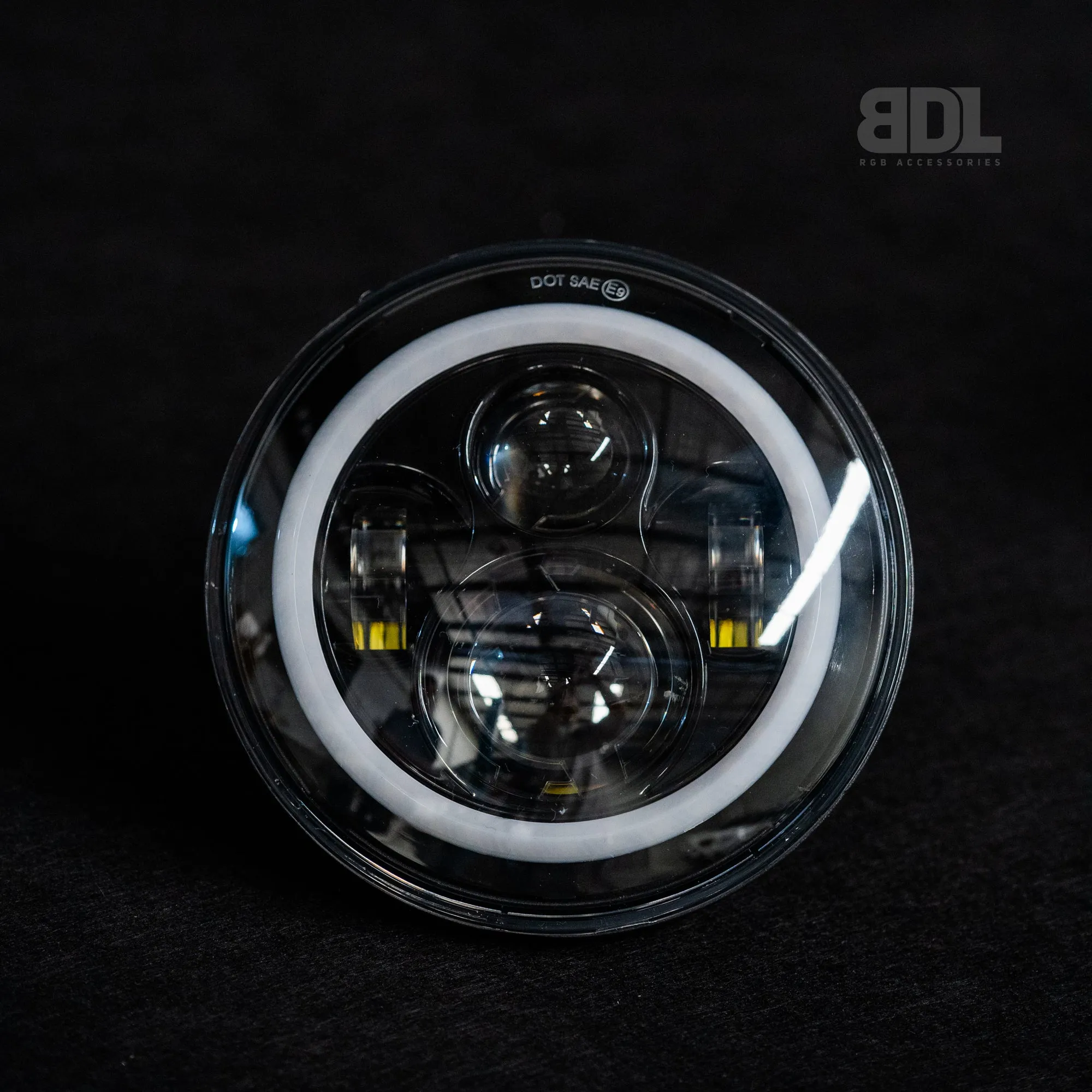 7" 'Halo' LED Colour Chasing Headlights