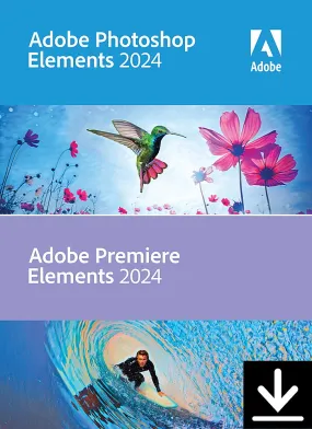 Adobe - Photoshop Elements 2024 & Premiere Elements 2024 - Windows [Digital]