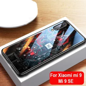 Aixuan Glass Case For Xiaomi mi 9/Mi9 Explorer/Xiaomi mi 9 SE Case painted Tempered Glass Silicon Protective full Cover Cases