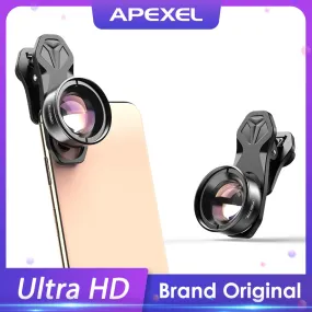 APEXEL camera phone lens 100mm macro lens 4K HD super macro lenses CPL star filter for iPhonex xs max Samsung s9 all smartphone