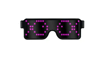 App Bluetooth Led Party Glasses Customized Languages Luminous Eyewear