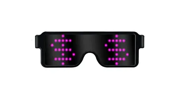 App Bluetooth Led Party Glasses Customized Languages Luminous Eyewear