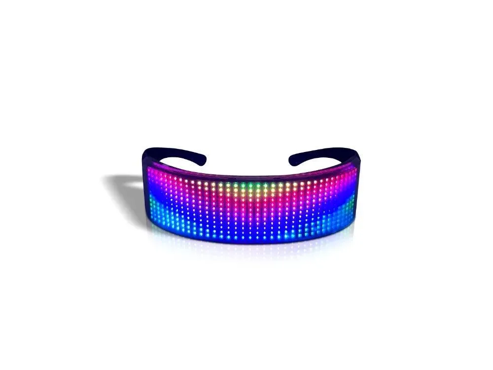 App Bluetooth Led Party Glasses Customized Languages Luminous Eyewear