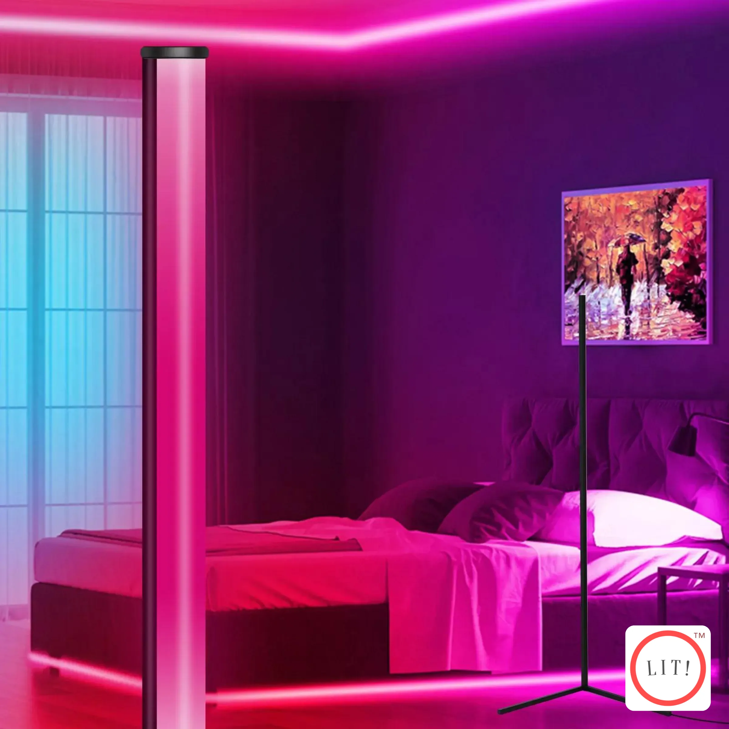 APP Control Modern Nordic Multicolor RGB Floor Lamp