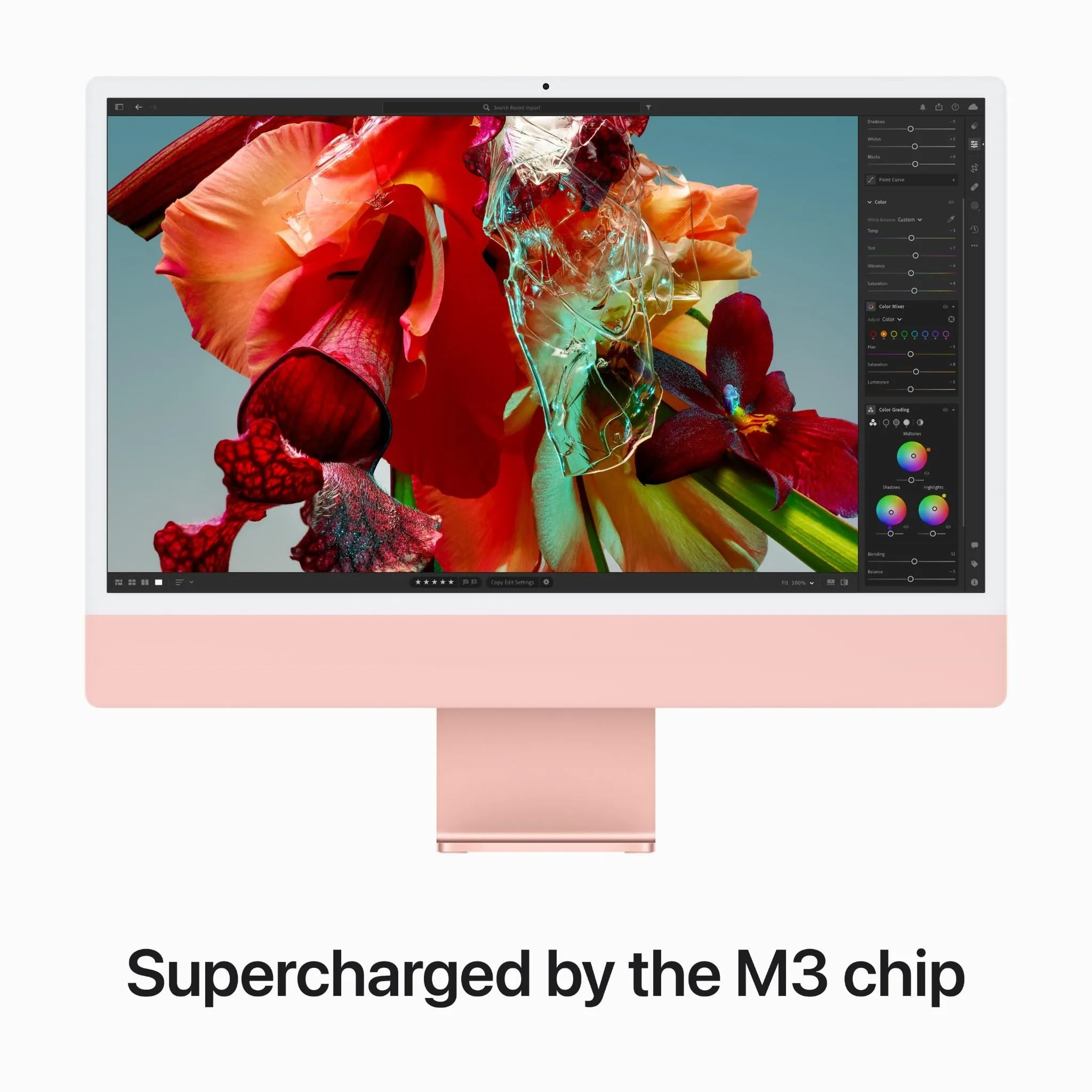 Apple iMac with Retina 4.5K Display 24-inch, M3 Chip 10-core GPU 256GB (Pink)[2023]