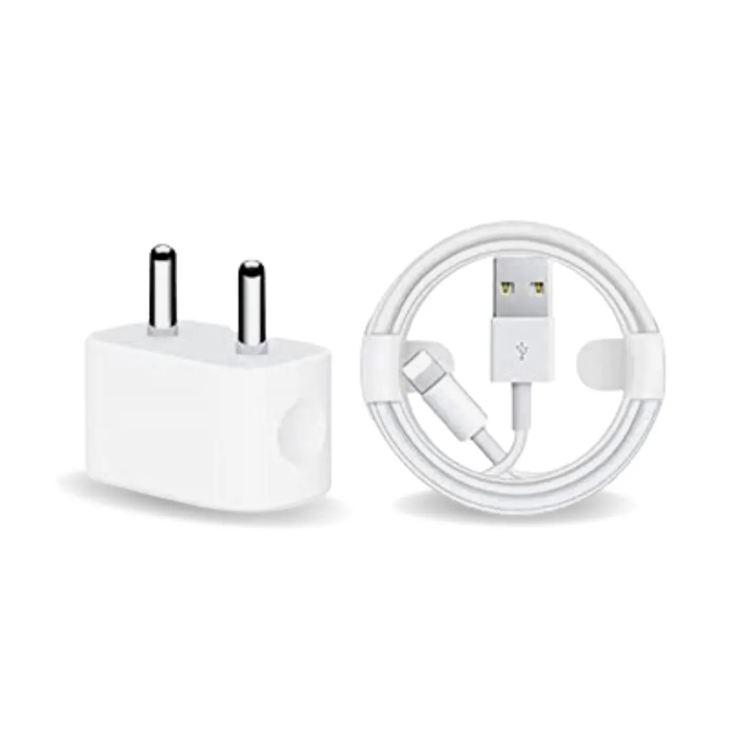 Apple iPhone 6S Mobile Charger With Lightning To Usb Charge and Data Sync Lightning Cable 1M White