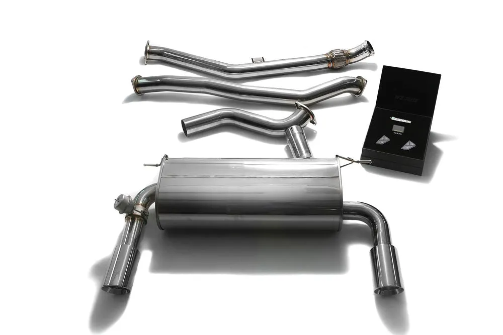 ARMYTRIX Stainless Steel Valvetronic Catback Exhaust System Dual Chrome Silver Tips BMW 335i GT F34 2013-2015