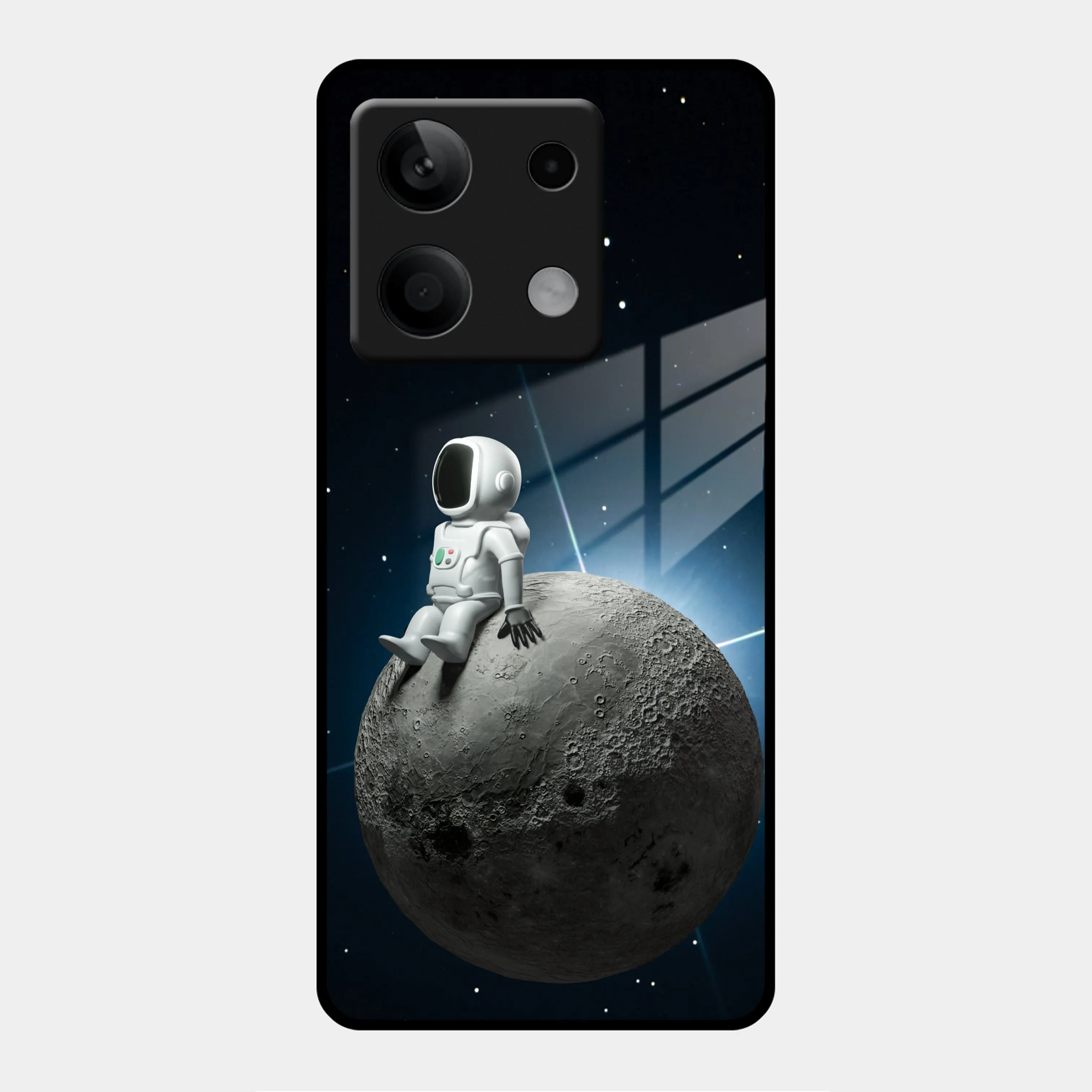 Astronod Moon Glass Case Cover For Redmi/Xiaomi