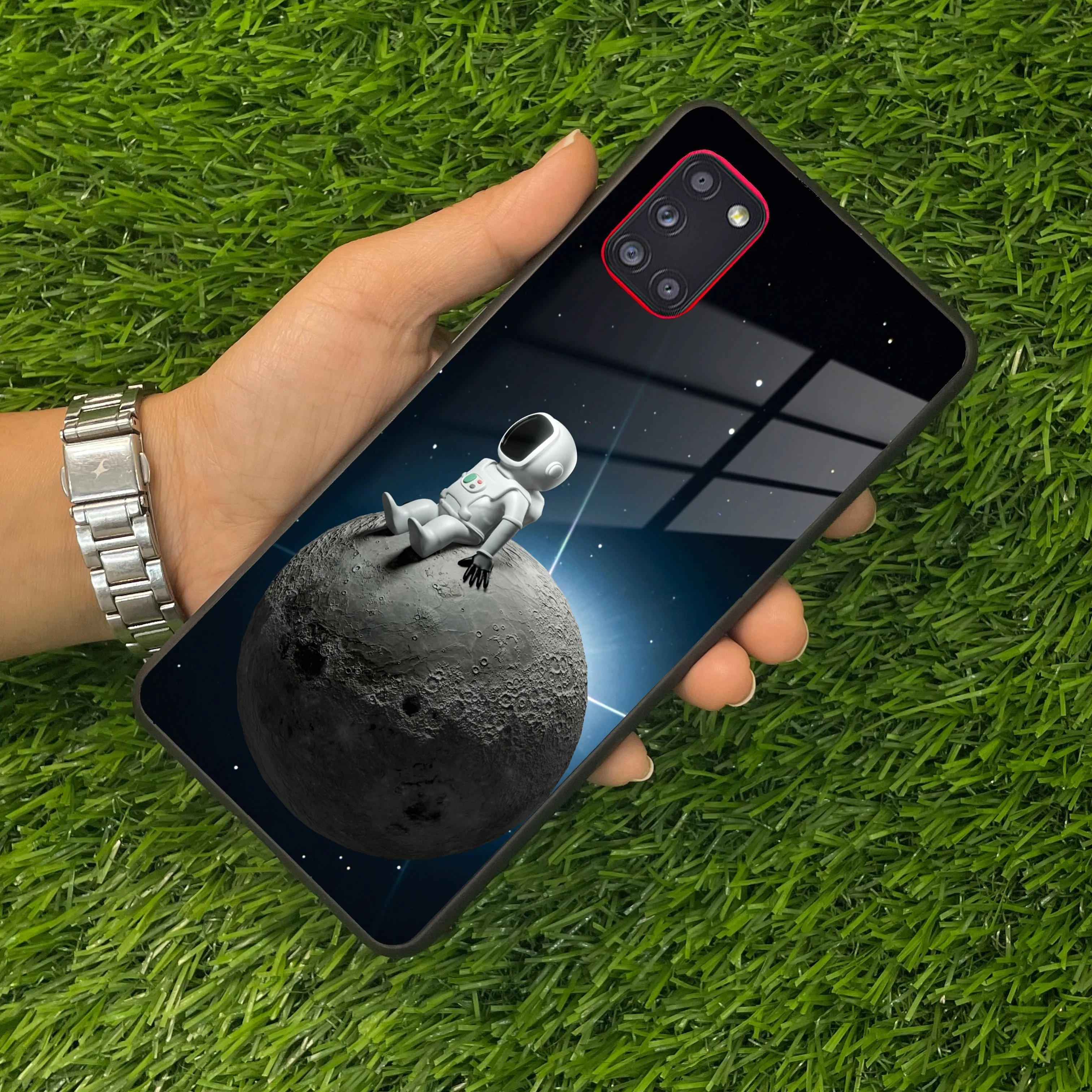 Astronod Moon Glass Case Cover For Samsung