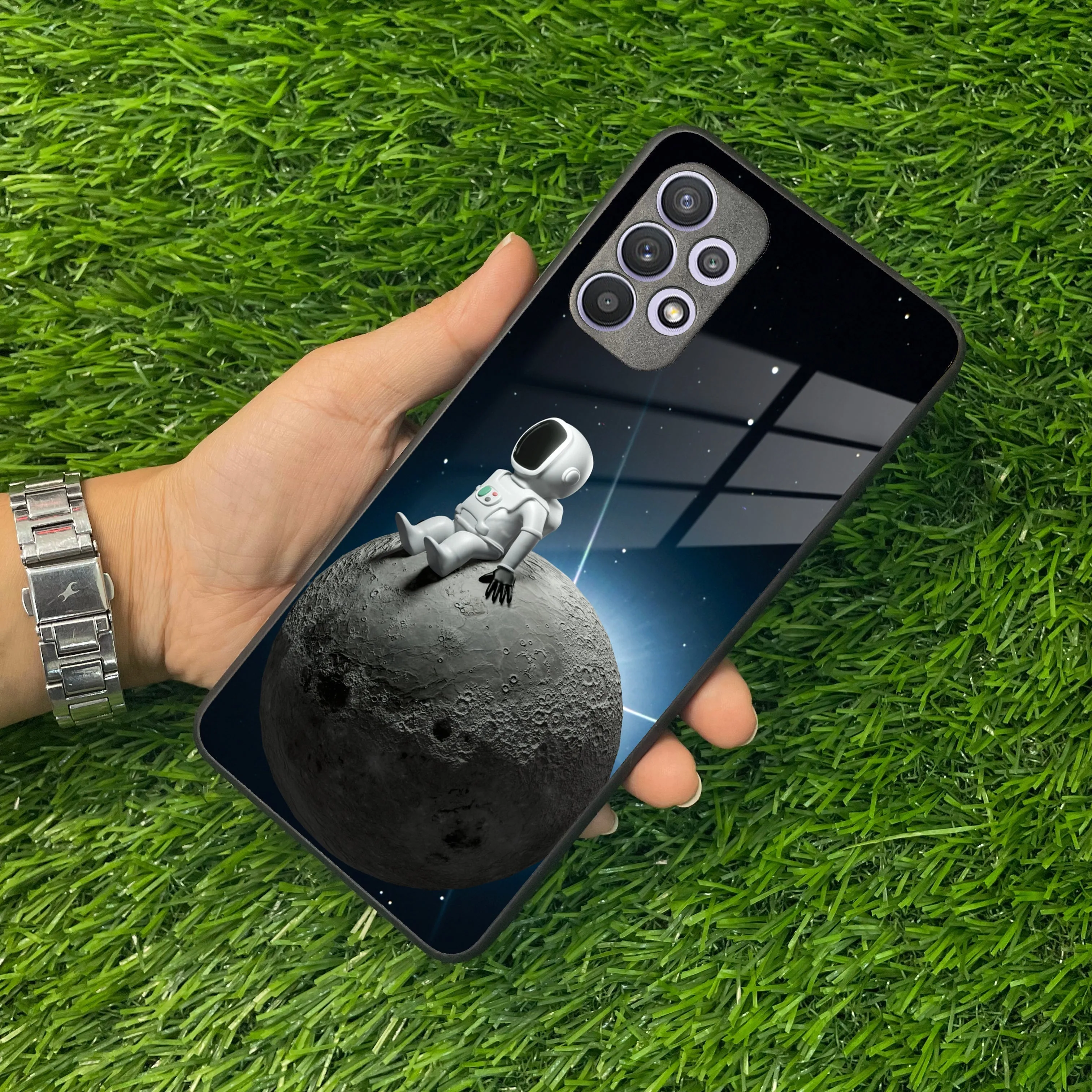 Astronod Moon Glass Case Cover For Samsung