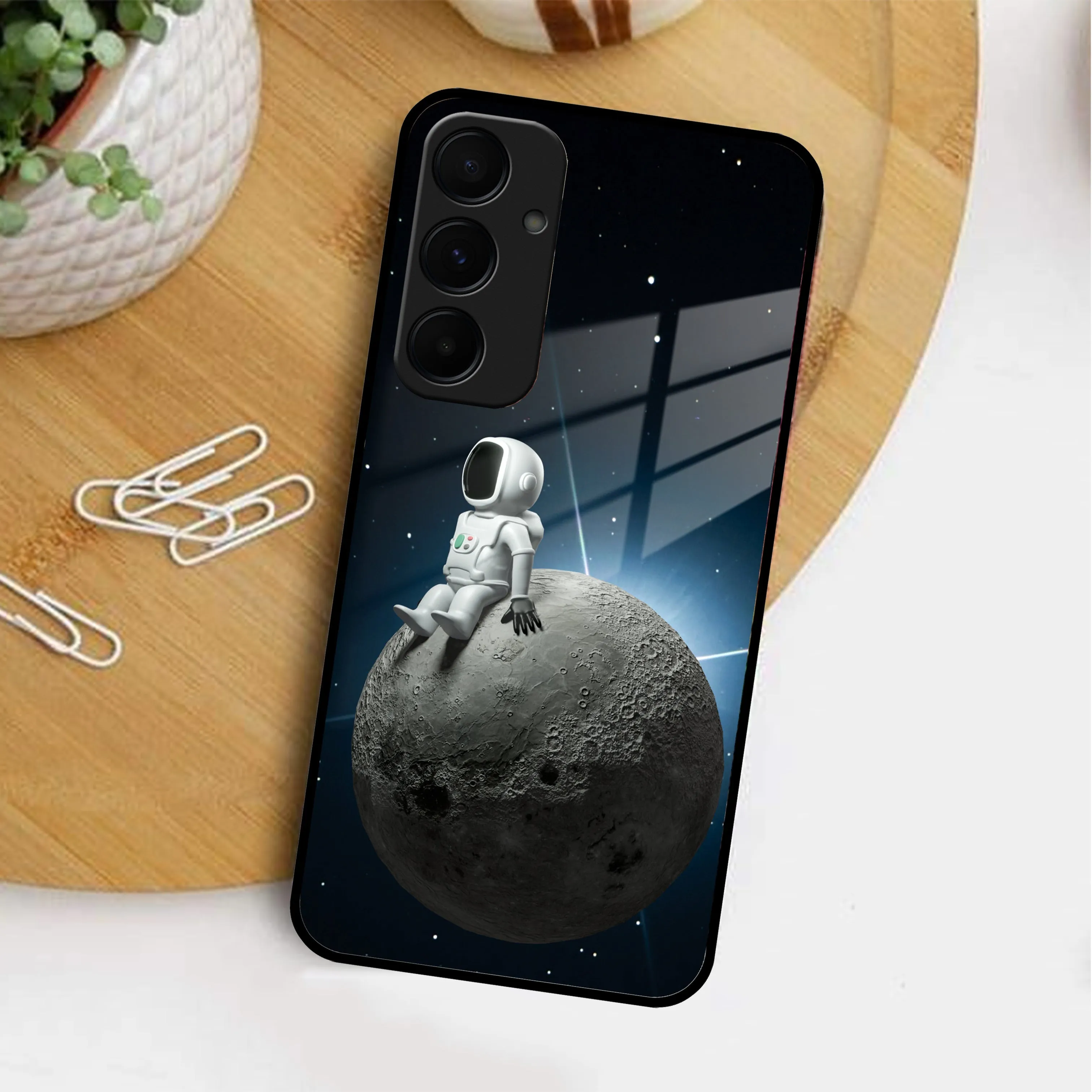 Astronod Moon Glass Case Cover For Samsung