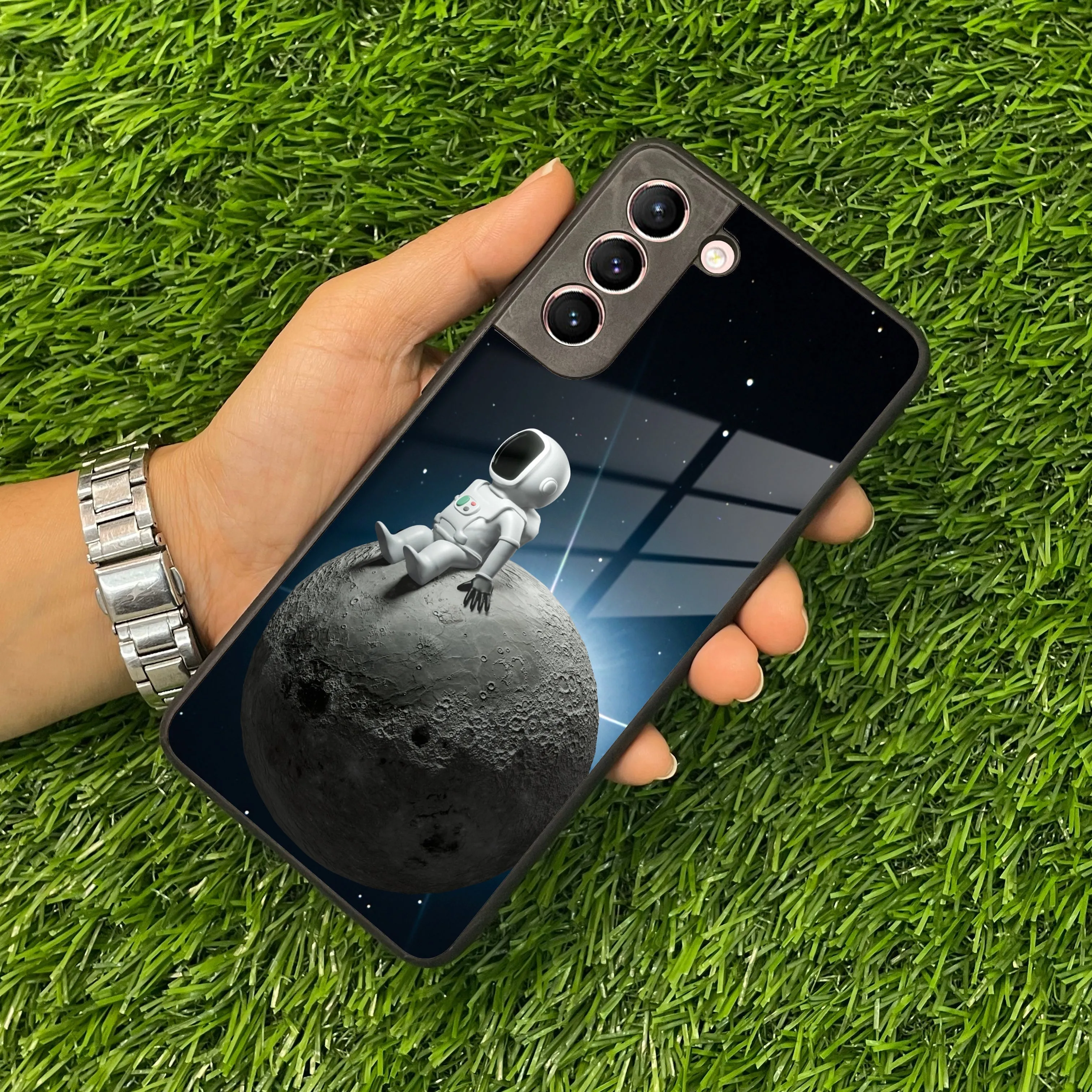 Astronod Moon Glass Case Cover For Samsung