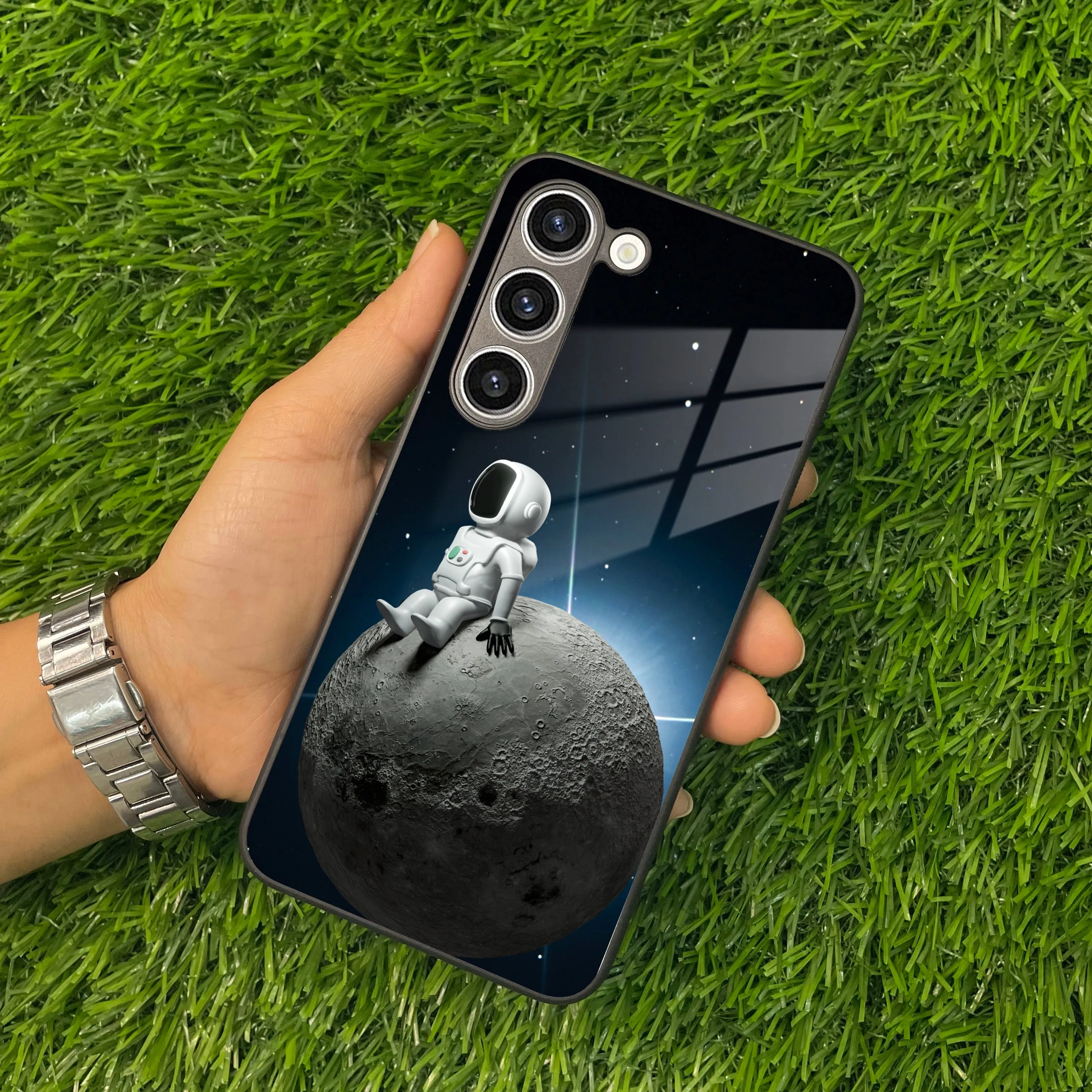 Astronod Moon Glass Case Cover For Samsung