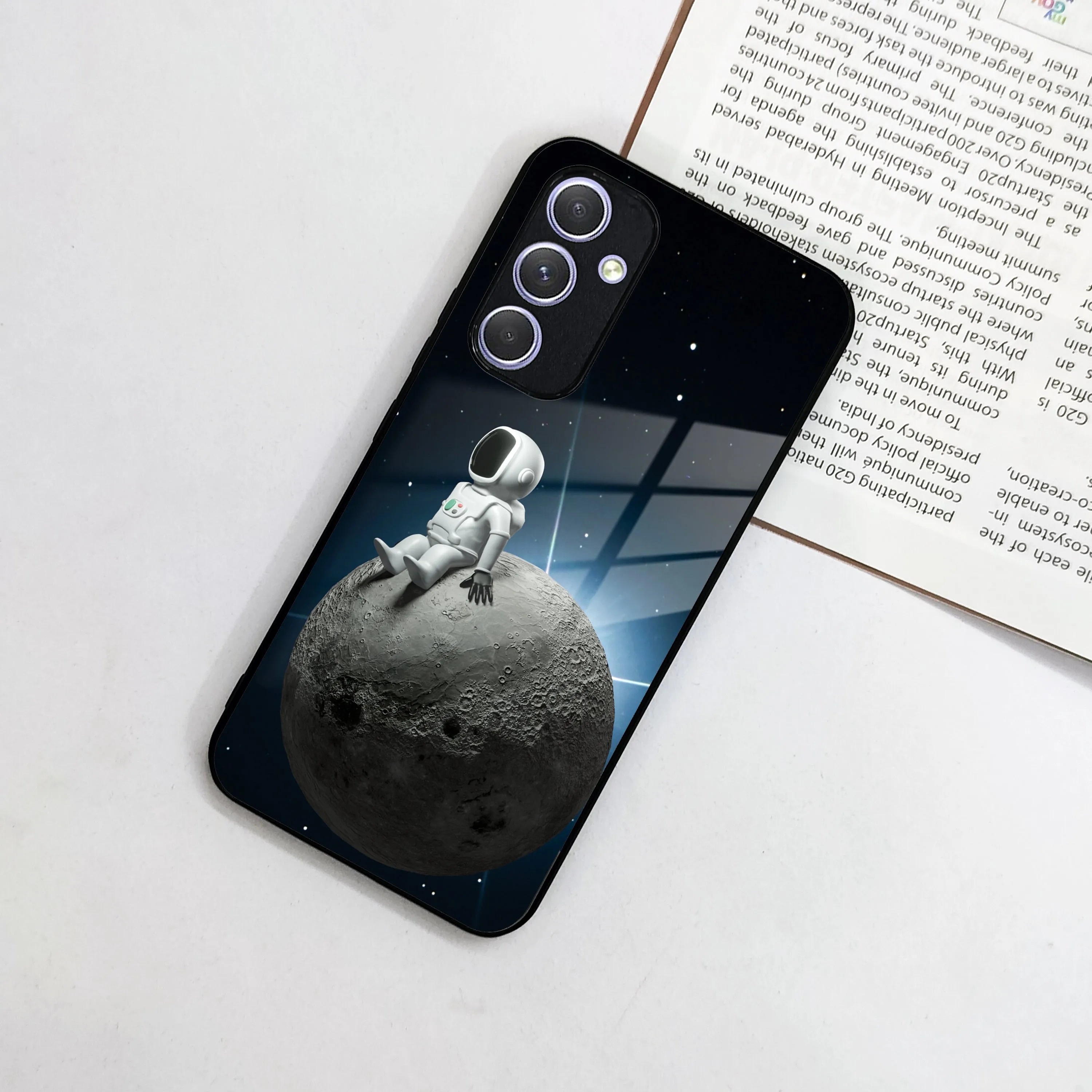 Astronod Moon Glass Case Cover For Samsung