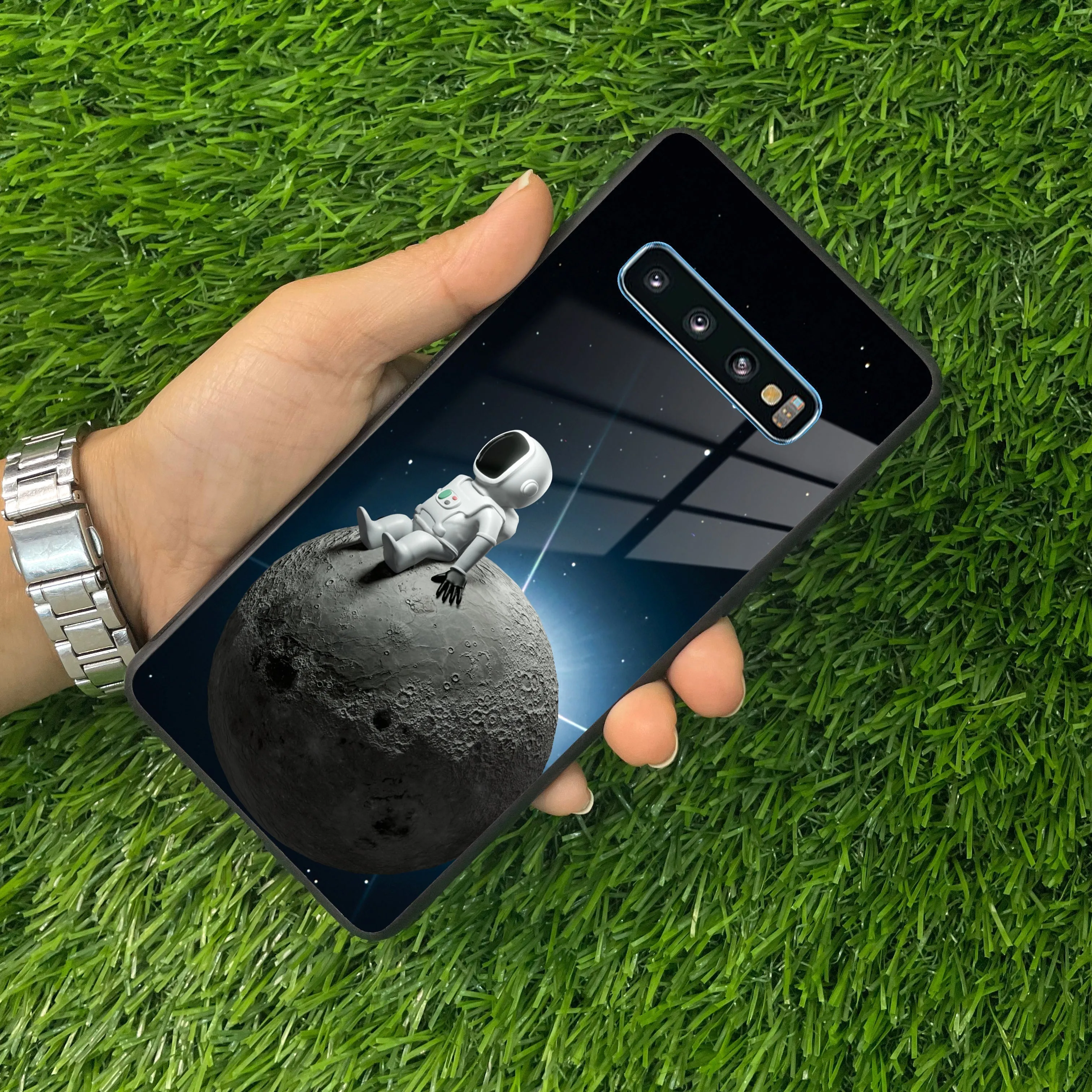 Astronod Moon Glass Case Cover For Samsung