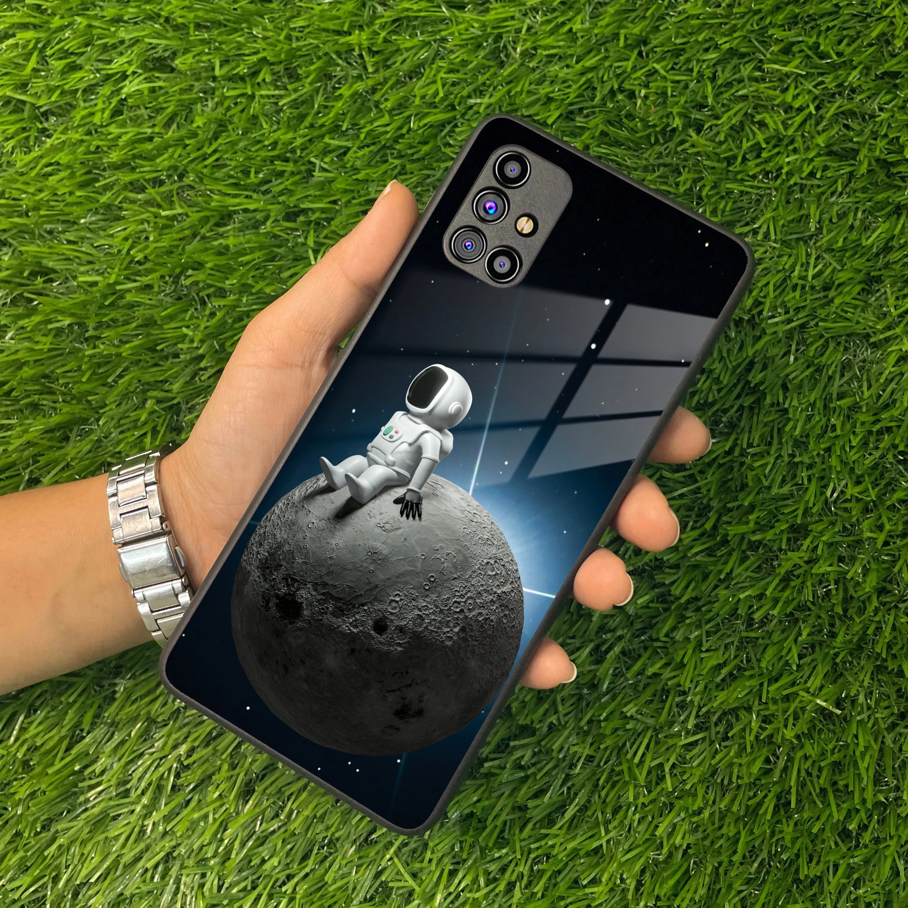 Astronod Moon Glass Case Cover For Samsung