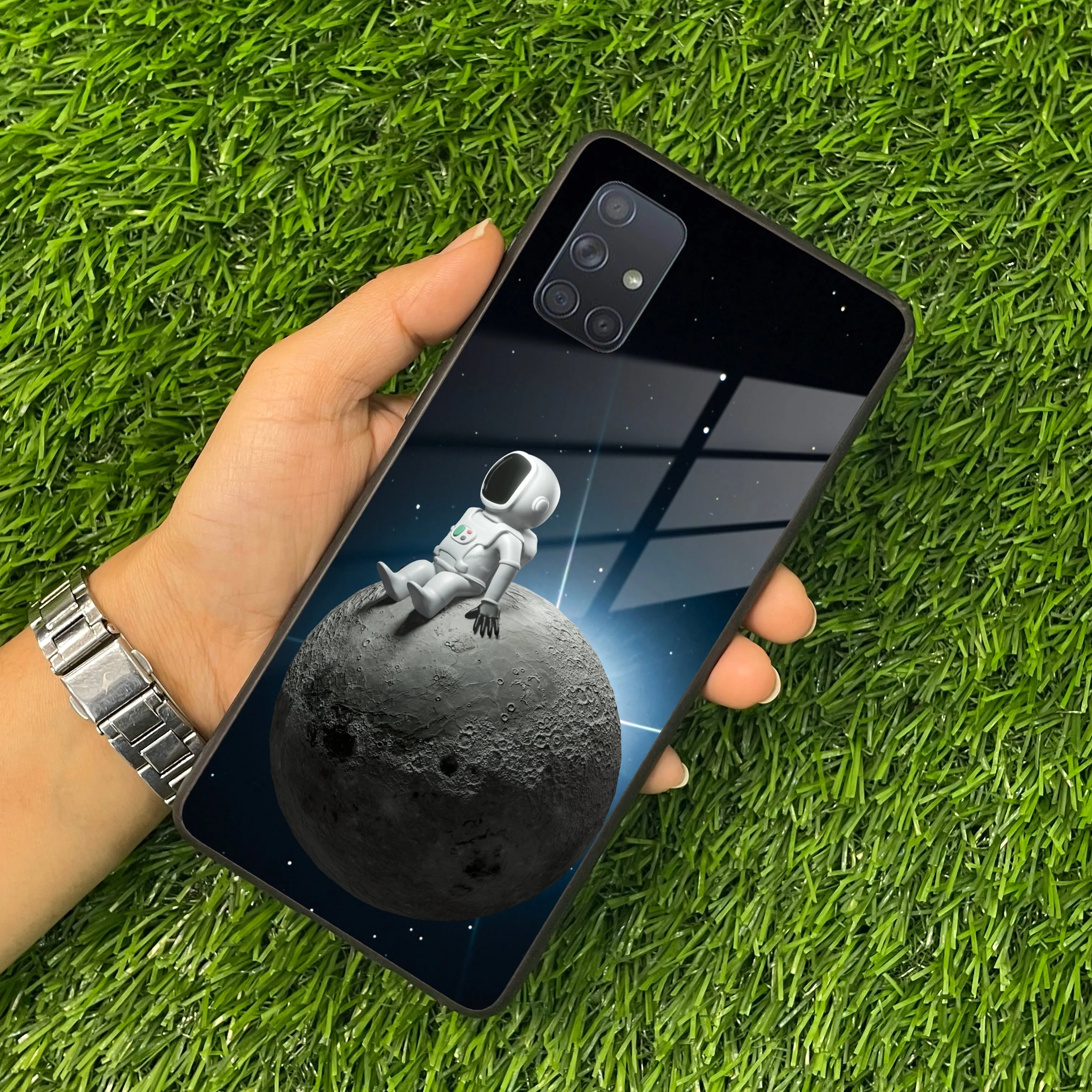 Astronod Moon Glass Case Cover For Samsung