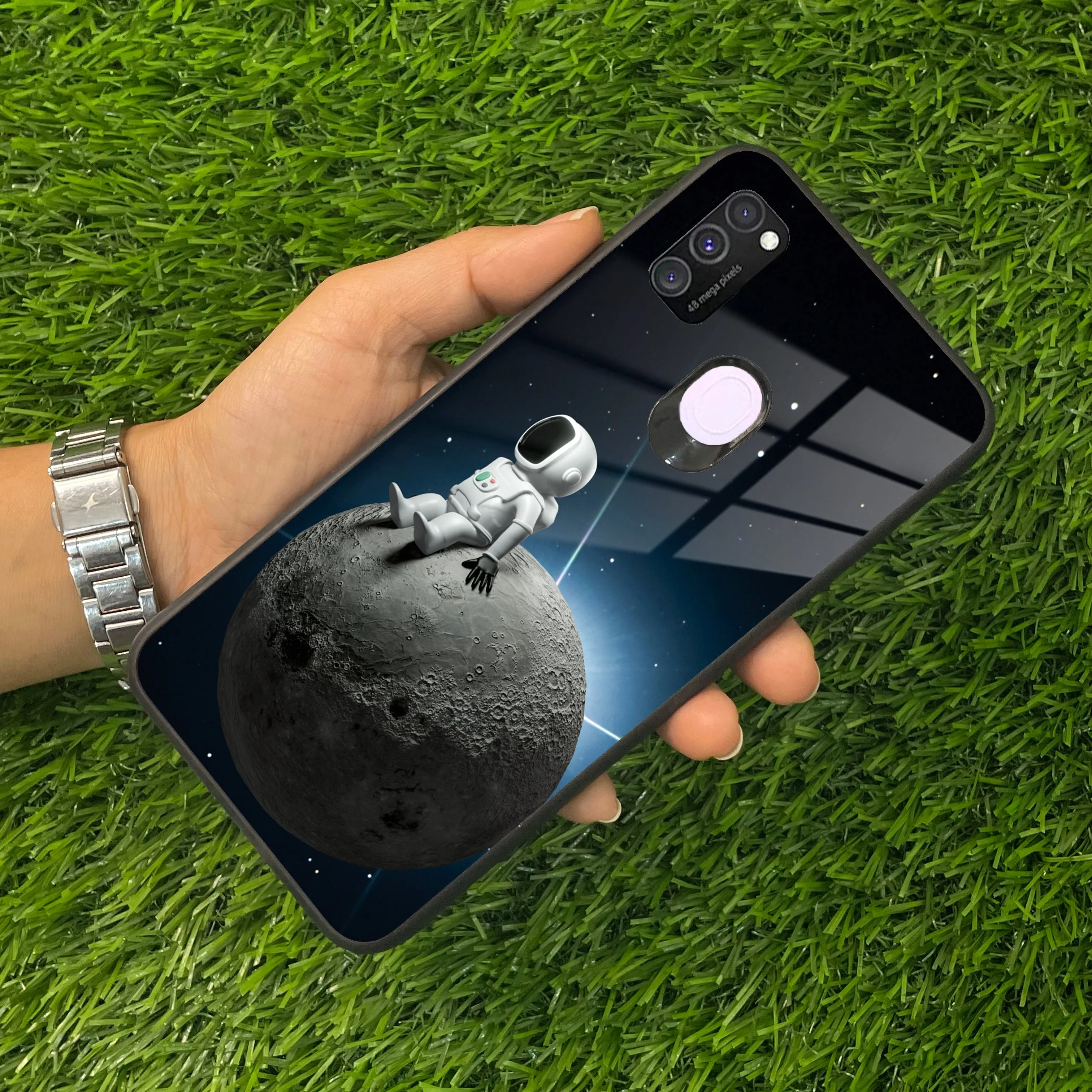 Astronod Moon Glass Case Cover For Samsung