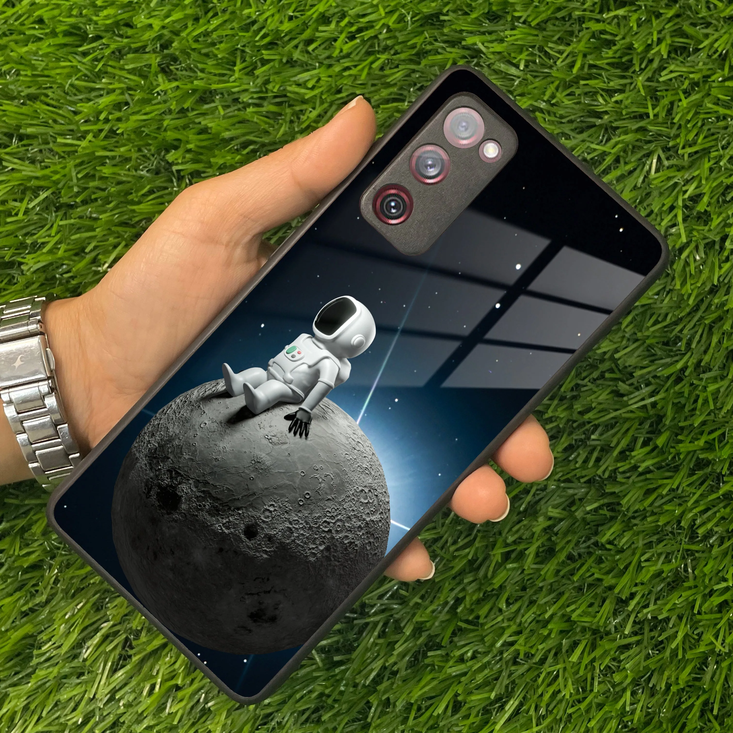 Astronod Moon Glass Case Cover For Samsung