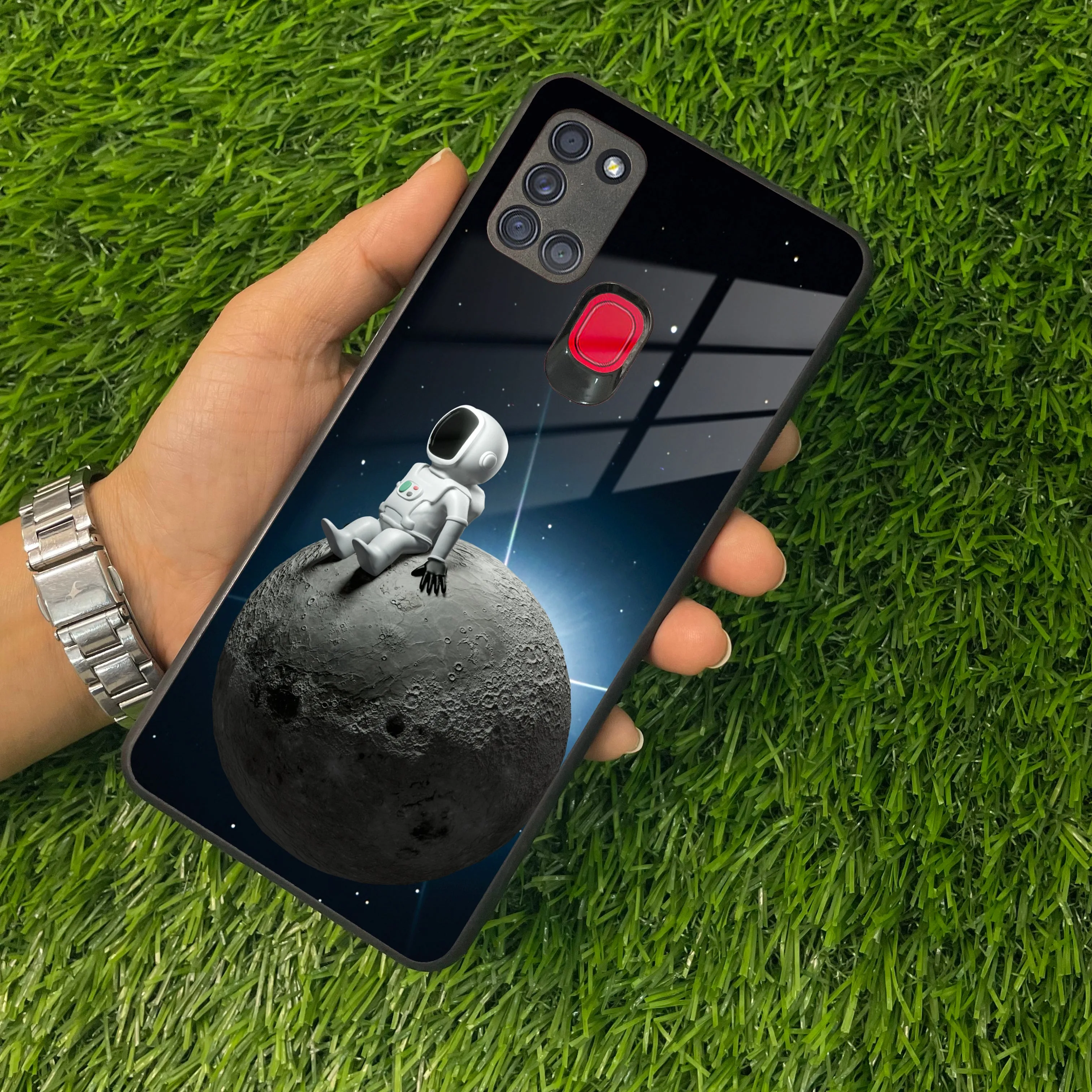 Astronod Moon Glass Case Cover For Samsung