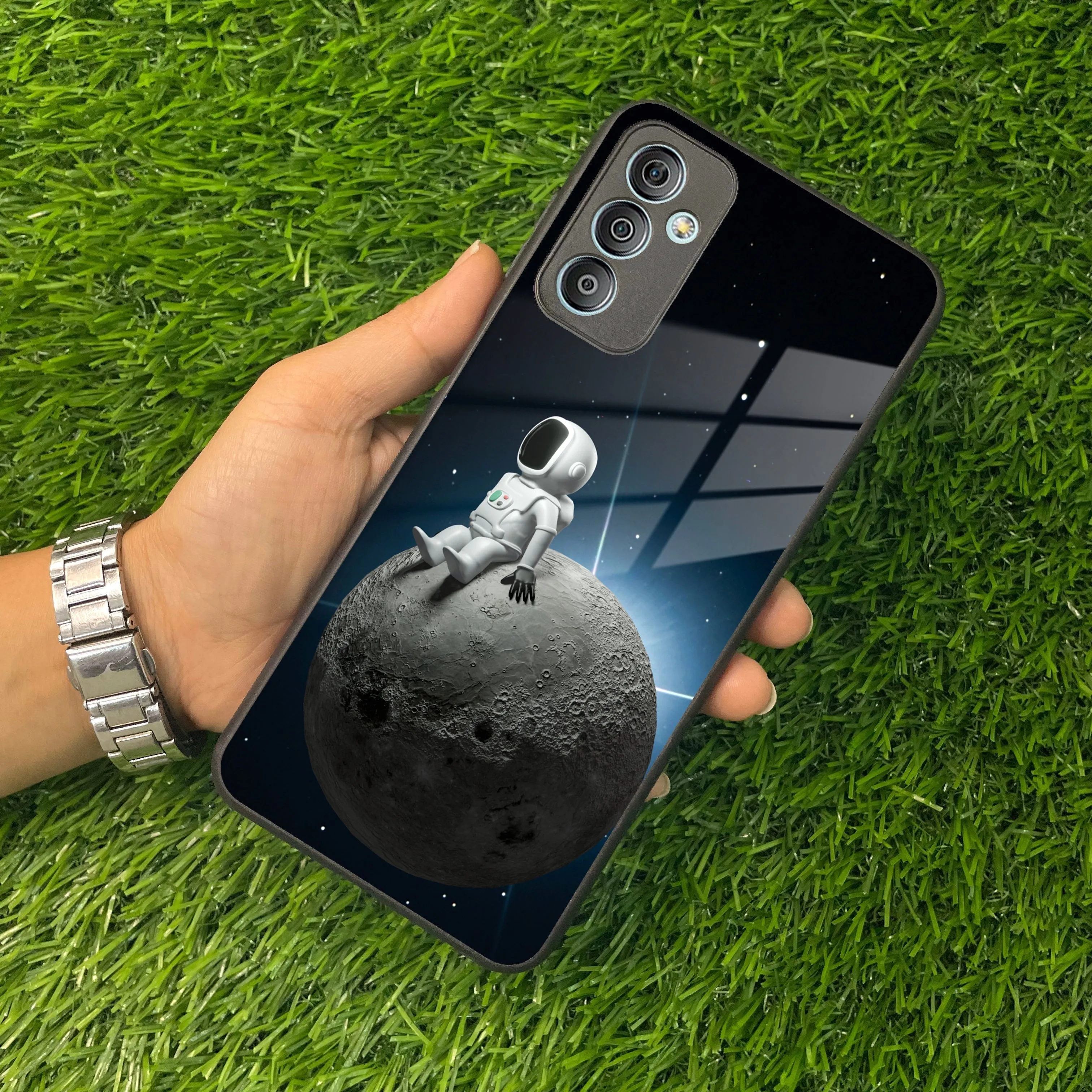 Astronod Moon Glass Case Cover For Samsung