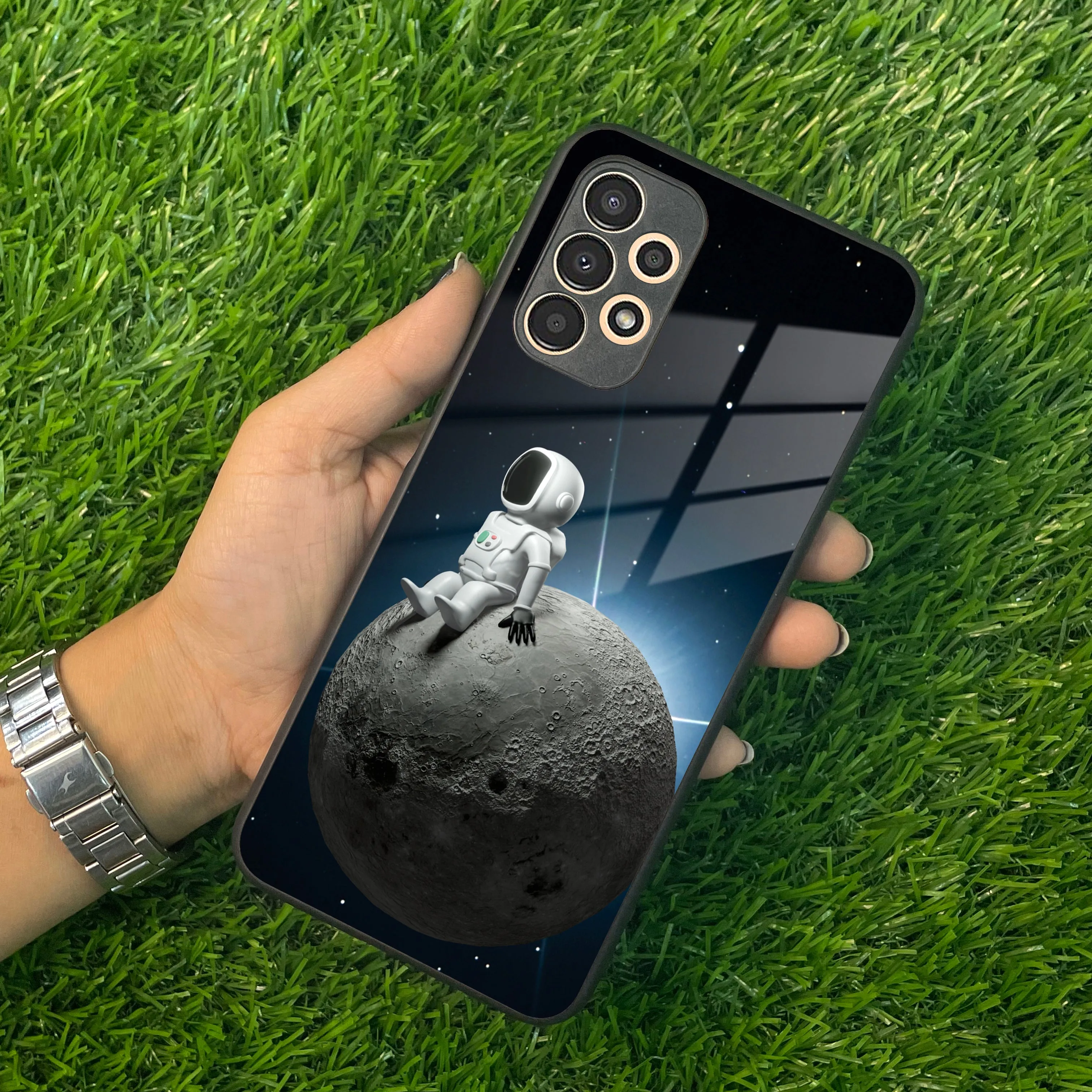 Astronod Moon Glass Case Cover For Samsung