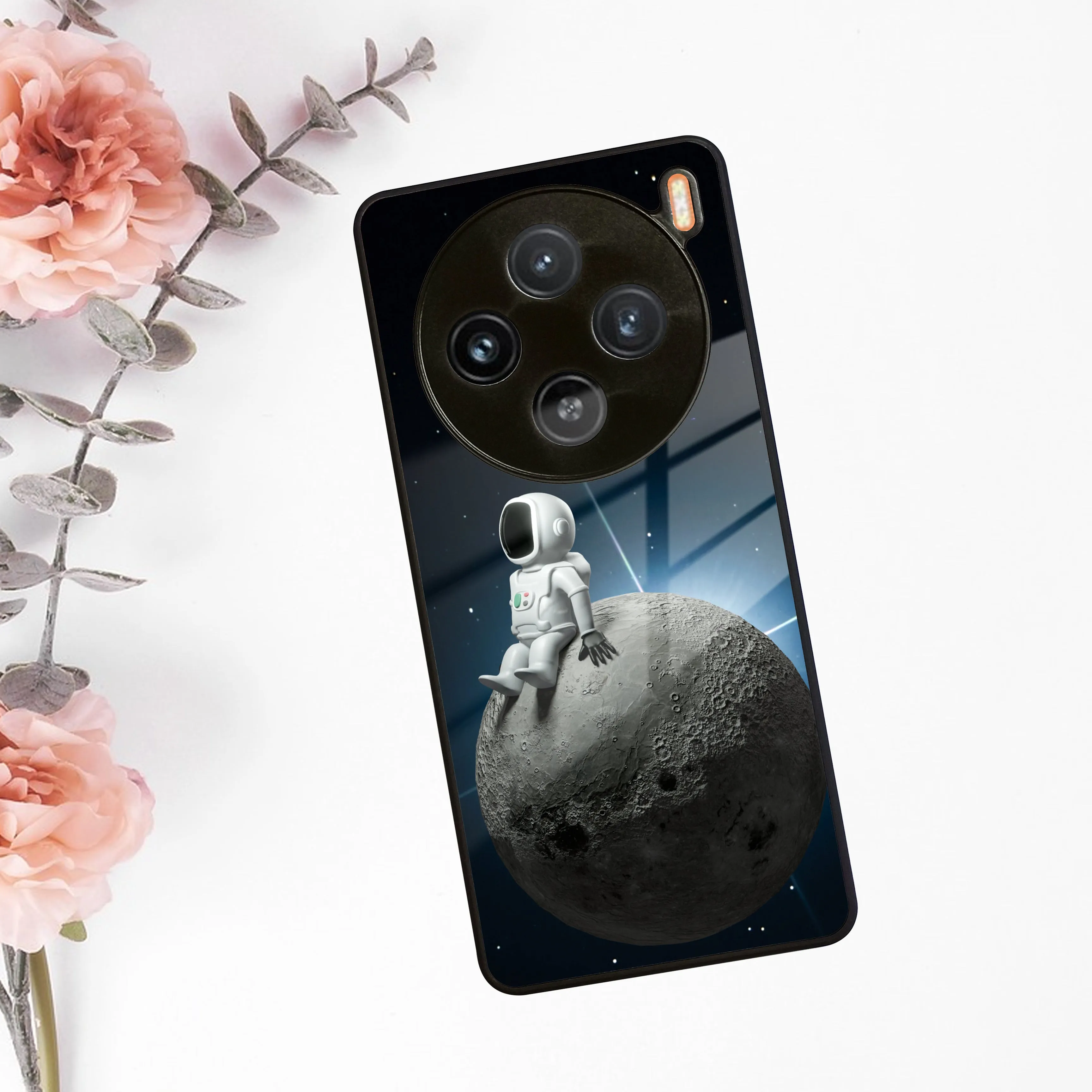 Astronod Moon Glass Case Cover For Vivo