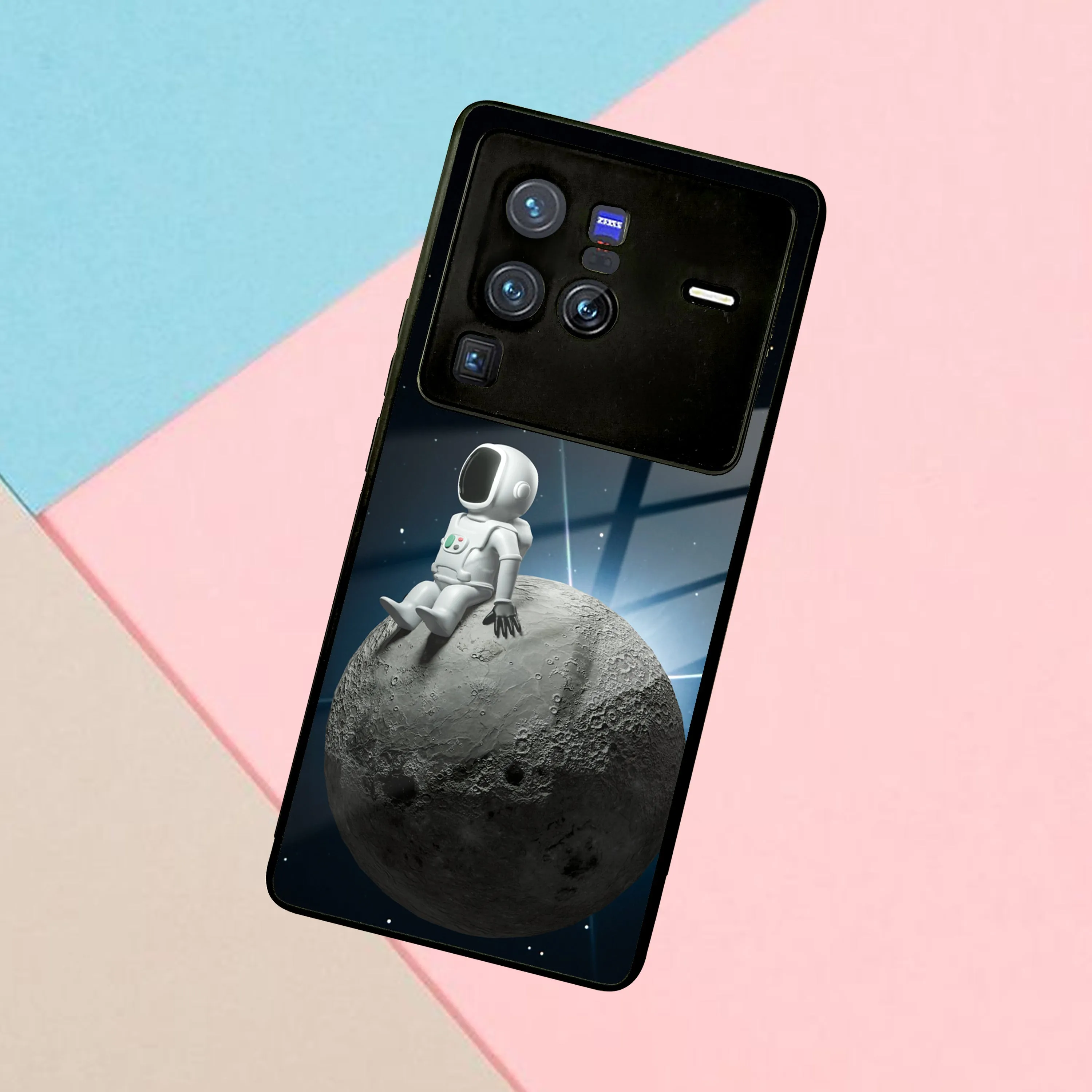 Astronod Moon Glass Case Cover For Vivo