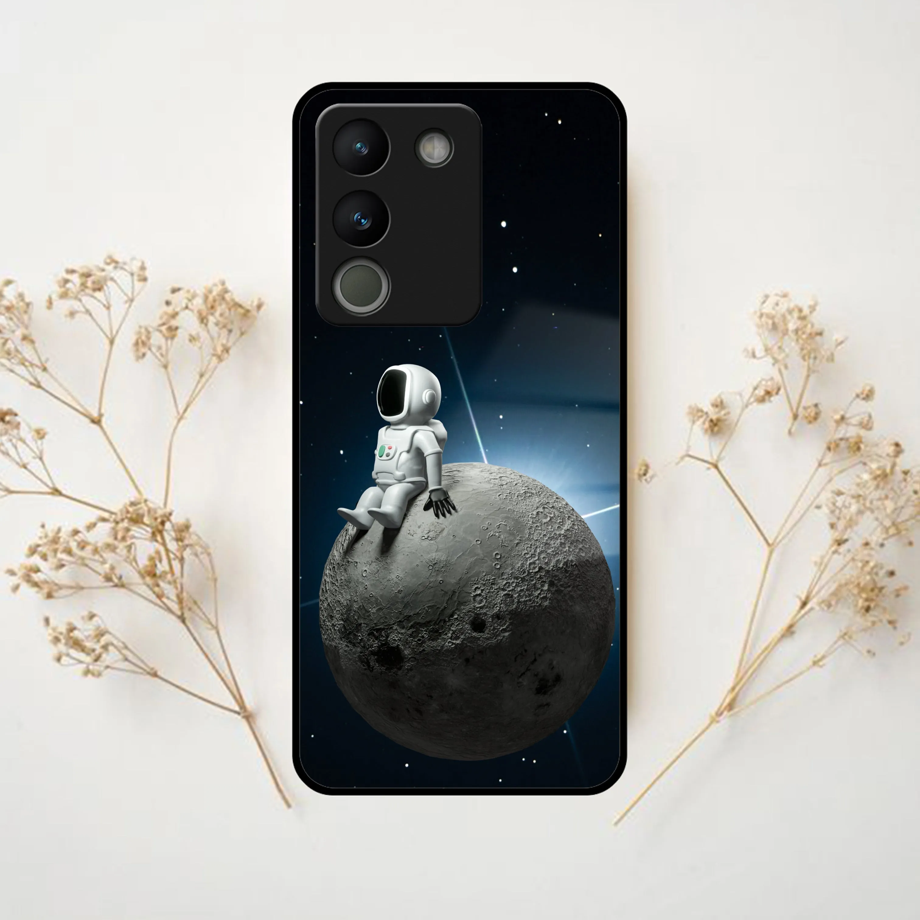 Astronod Moon Glass Case Cover For Vivo