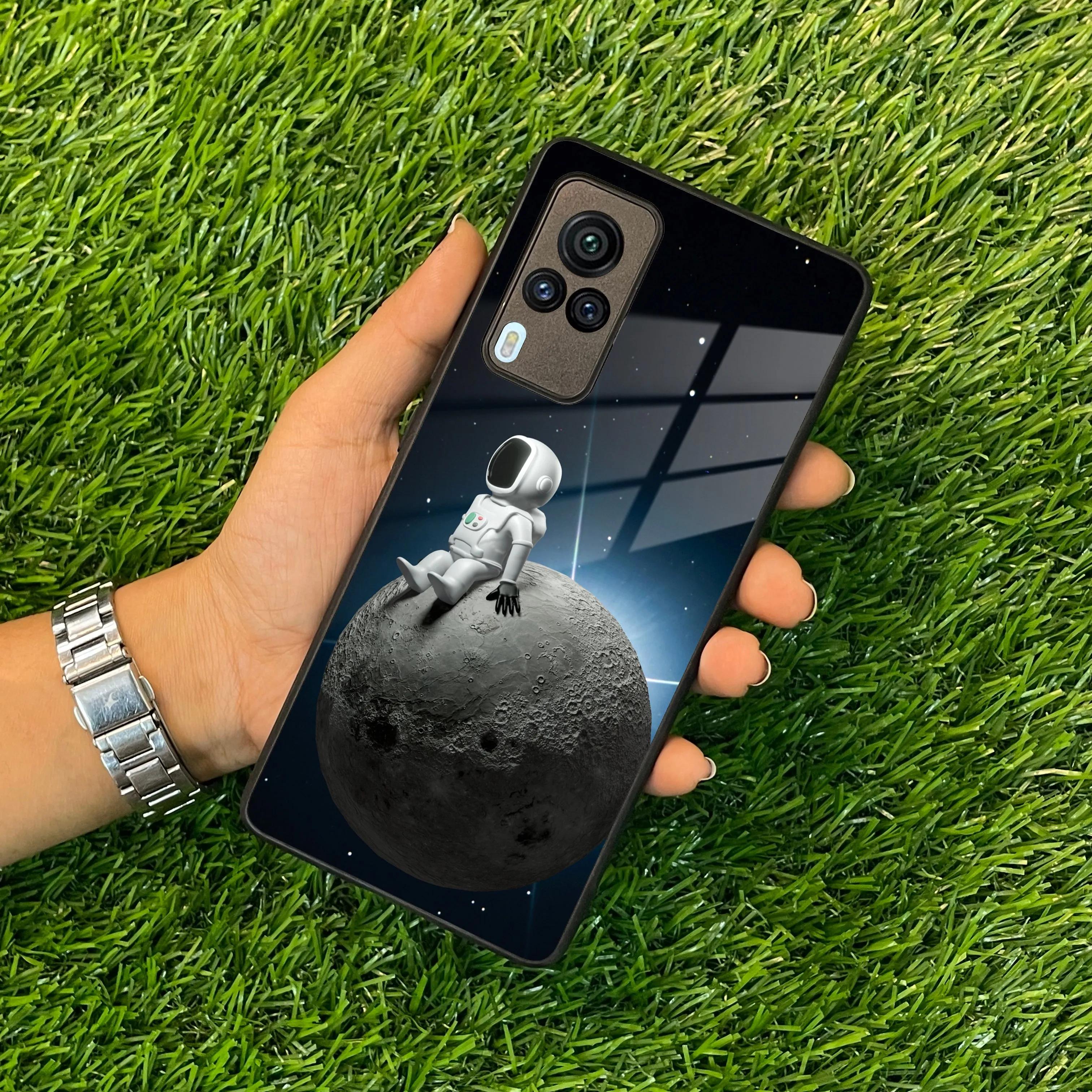 Astronod Moon Glass Case Cover For Vivo