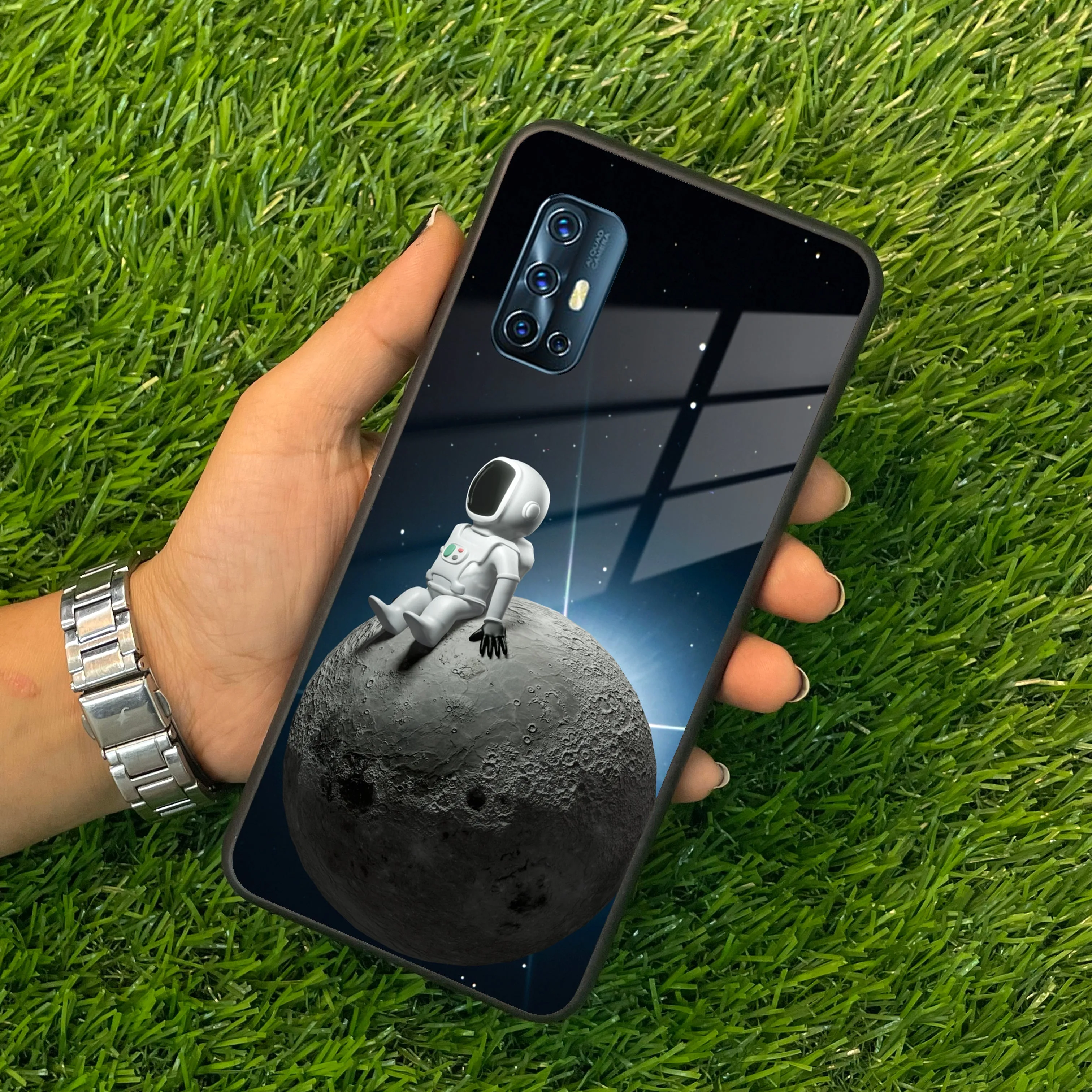 Astronod Moon Glass Case Cover For Vivo