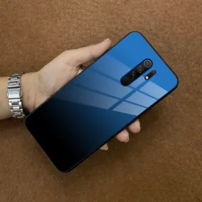 Blue Gradient Glass Case Cover For Poco