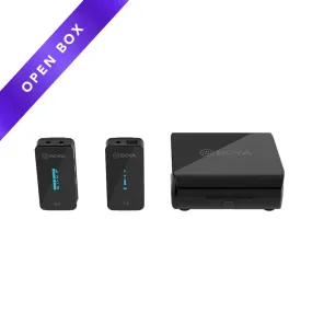 Boya BY-XM6-K2 Ultra-compact 2.4GHz Wireless Microphone Dual Kit With Charging Case (OPEN BOX)