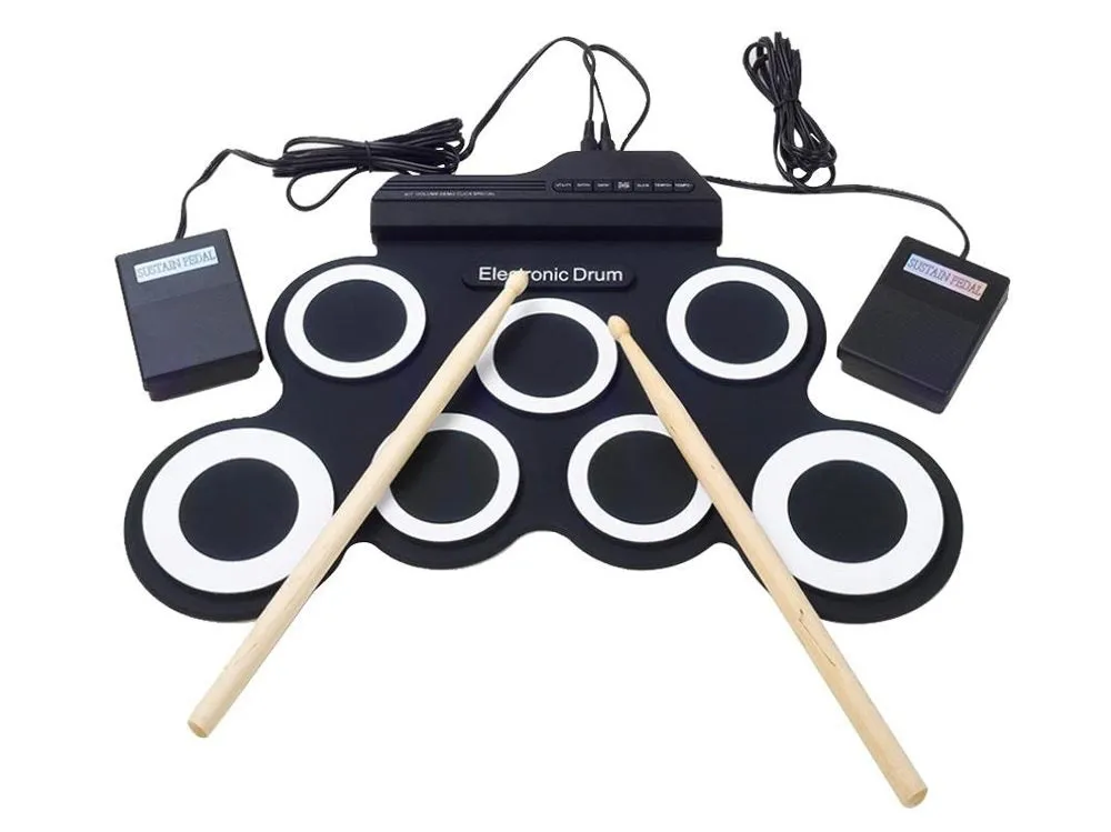 Brand New Electronic Portable Roll Up Silicone USB Drum Kit