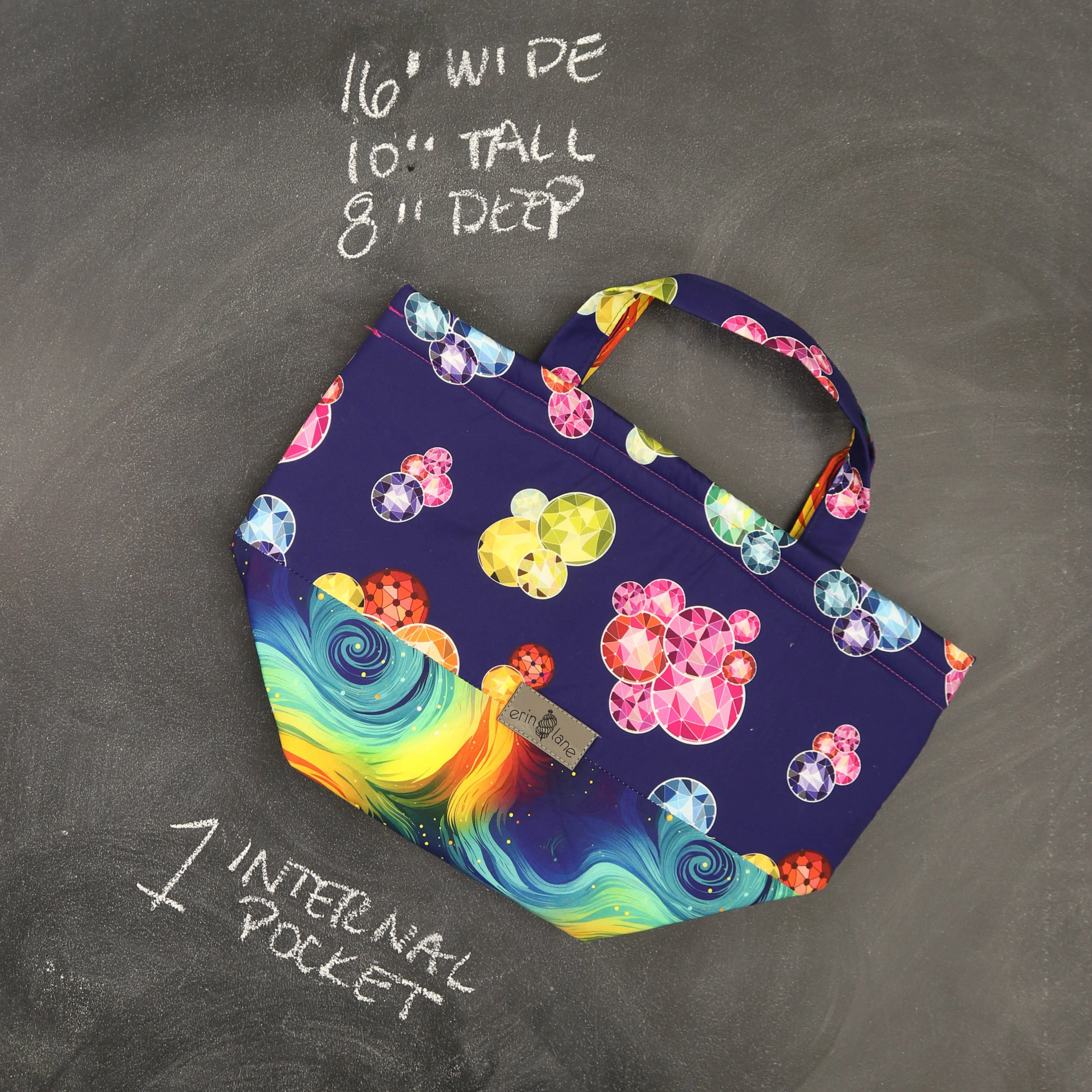 Bucket Tote Bag in Celestial Lights