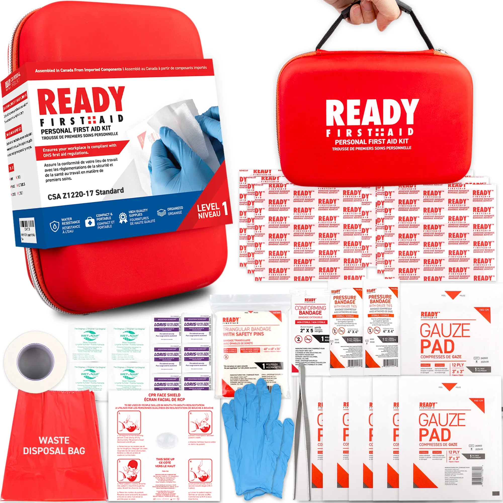 CSA (Z1220-17) Type 1 Personal First Aid Kit with EVA Case - Ready First Aid