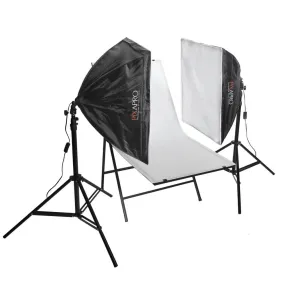 EzyLite Softbox Twin-Head Continuous Lighting Kit (105W Bulbs) & 60x100cm Shooting Table