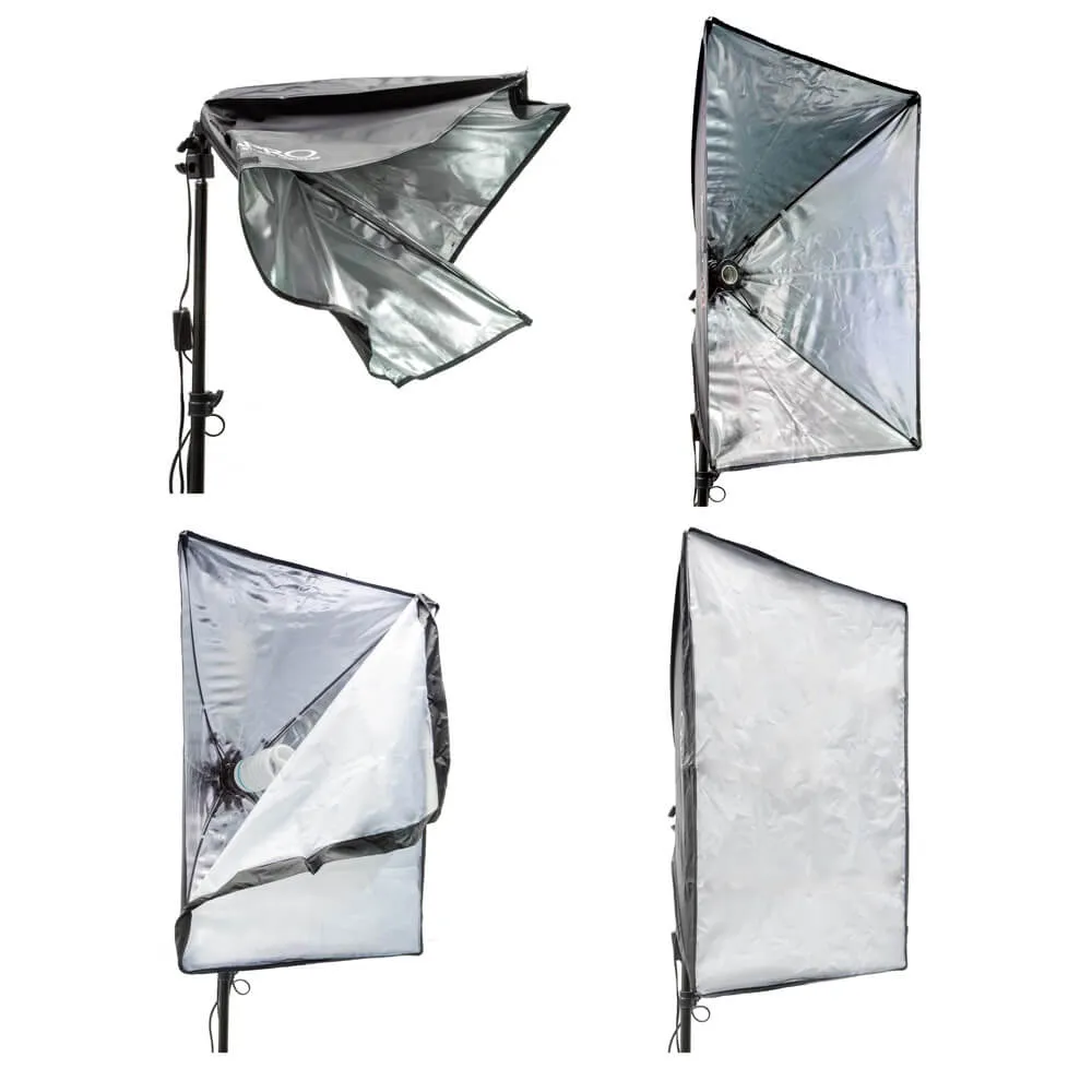 EzyLite Softbox Twin-Head Continuous Lighting Kit (105W Bulbs) & 60x100cm Shooting Table