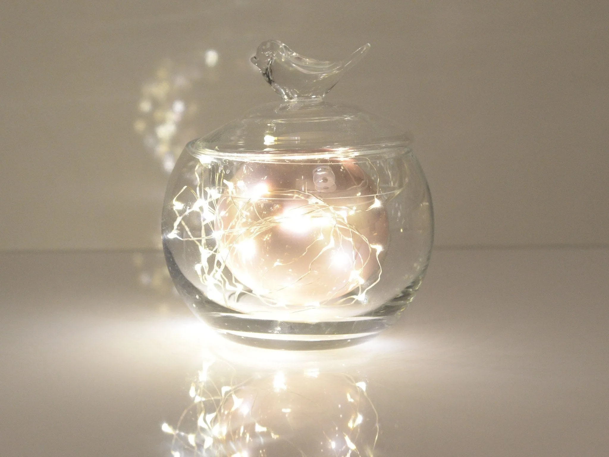 Fairy Led lights-  wire string - micro drop led 3m - 60 leds - battery operated.